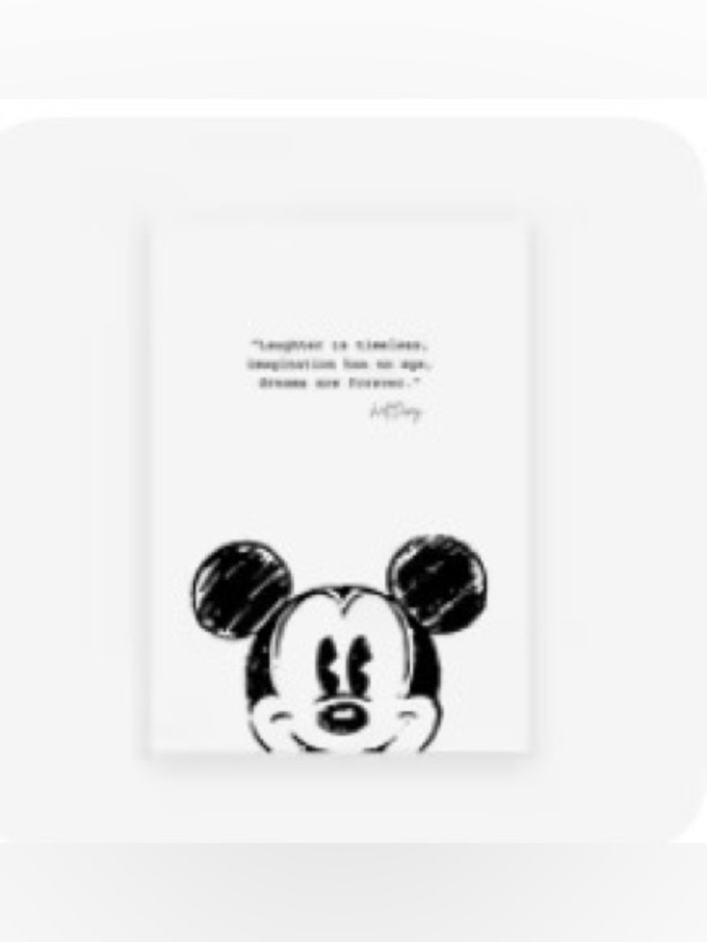 Mickey Quote Print